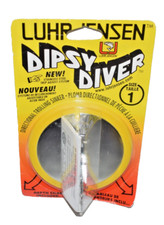 Luhr-Jensen Dipsy Diver Size 1 Silver/Yellow Trim - Silver Bottom -NEW!