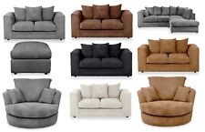 Byron Dino jumbo cord  3 and 2 seater Corner sofa Armchair Swivel chair *Sale*
