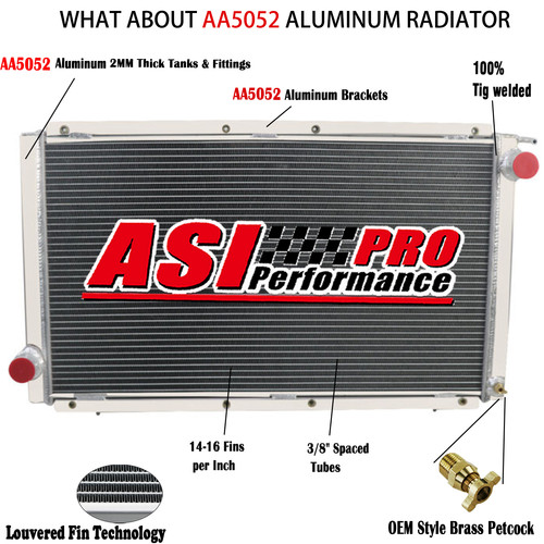 Row aluminium radiator - aluminium, for