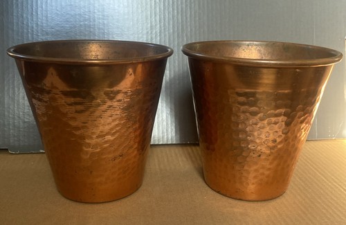 Pair vintage hammered - vintage,