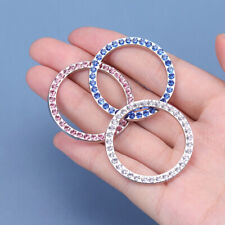 Vehicle Car Start Stop Ignition Push Button Decor Rhinestone Bling Ring Decor