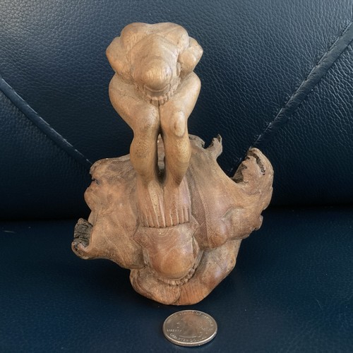 Hand carved wooden yoga - hand,