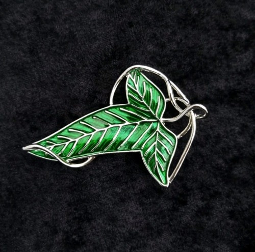 Leaf lorien elven brooch - lorien,