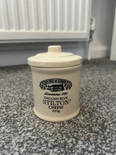 Tuxford & Tebbutt Established 1780 Potted Blue Stilton Cheese 225g Empty Jar Pot