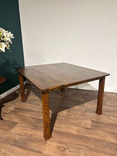 Large vintage oak dining table - large,