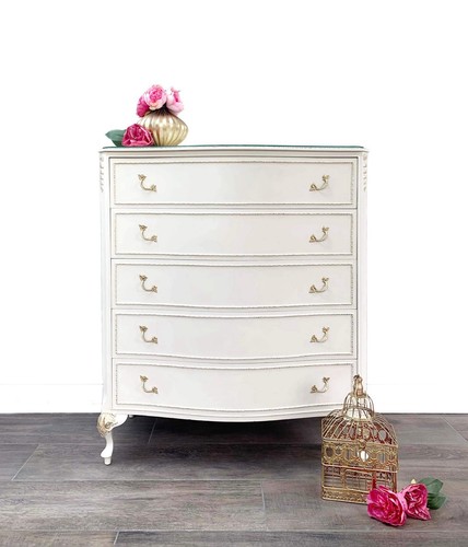 Louis vintage white chest - vintage,