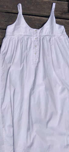 Vintage white cotton - cotton, lace