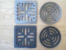 Heavy Cast Iron Gully Grid Grate Drain Cover Drainage guard Gutter Lid Cap 