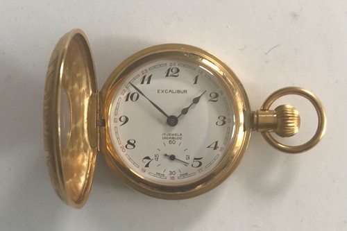Gold plated excalibur - excalibur, half