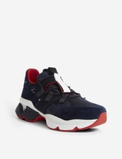 Christian Louboutin Red Runners Vv Neo Glit Marine Blue Size 41.5 rrp £850