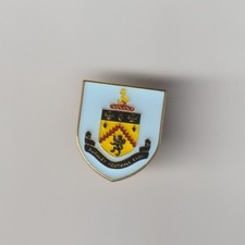 BURNLEY F.C. Club Crested Champions 2022/23 Enamel Badge FREE POST UK Light Blue