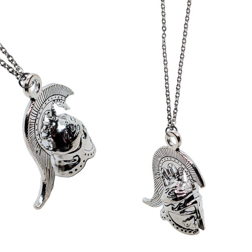 Greek roman helmet necklace - roman,