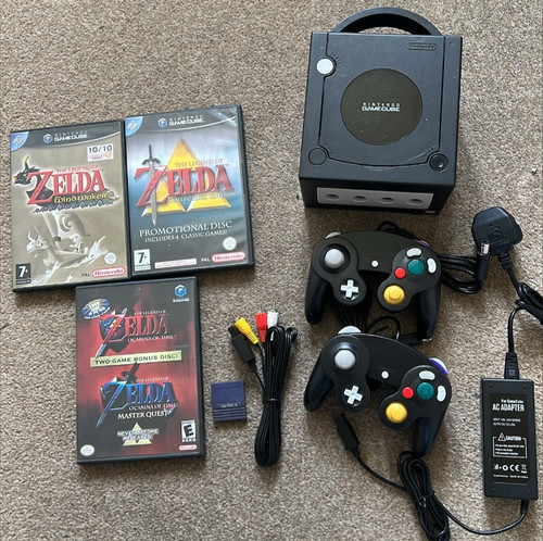 Gamecube console all wires - console,,