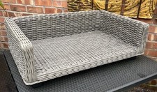 Grey Rattan Dog Bed Size