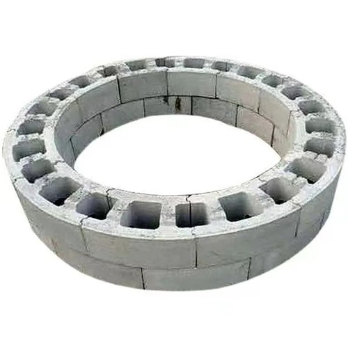 Round concrete block bricks - round,
