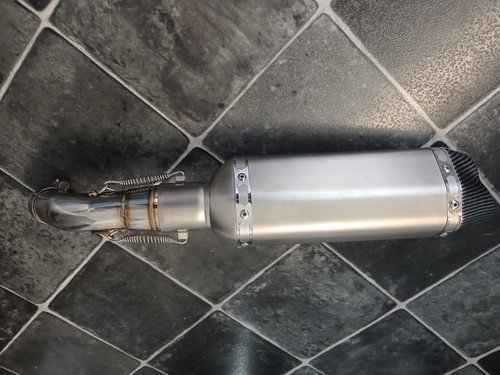 Exhaust silencer and link pipe - and,