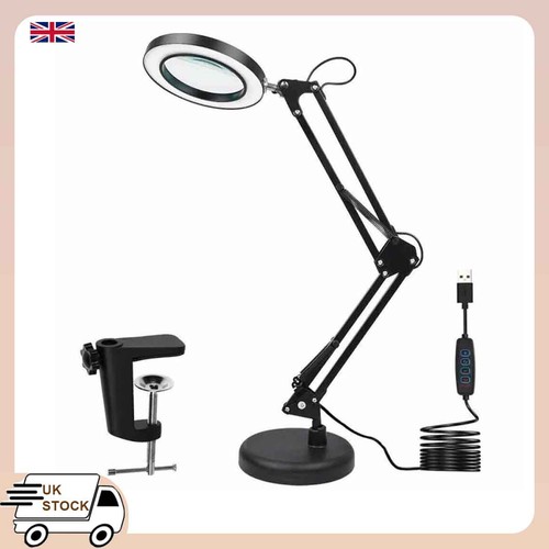 10x magnifying glass desk - glass, lamp