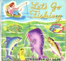 Rare Vintage 1949 Golden Toy Book LET’S GO FISHING ~ Richard Scarry ~ Complete