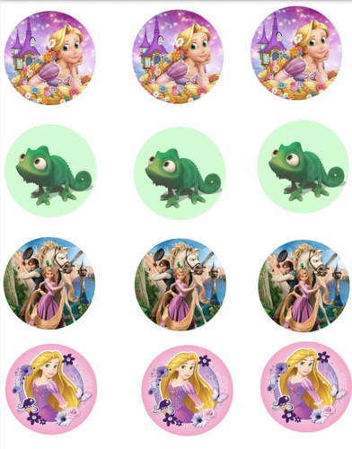 Rapunzel cupcake topper - rapunzel, 12