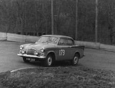 Sunbeam Rapier Peter Harper Winning 1958 Rac Rally Motor Racing Old Photo