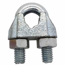 Galvanised Steel Wire Rope Grip Clamp Bull Dog Grips 3mm - 25mm Cable | UK STOCK