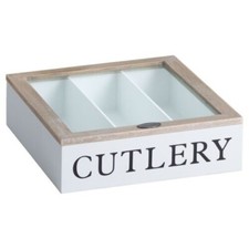 Wooden Cutlery Box Knife Fork
