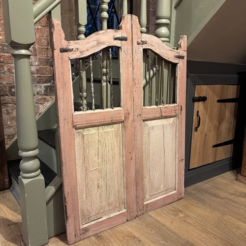 Pair vintage wooden gates - wooden,