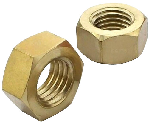 Brass hexagon full nuts - m6,