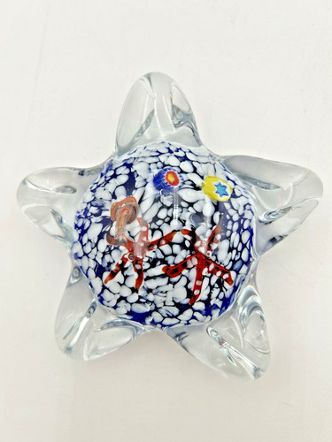 Vtg hand blown art glass - hand,