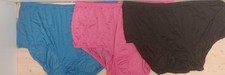 NWOT Assorted Comfort Choice 3 Pair Pack Nylon Brief Panties Size 13
