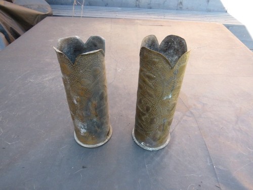 World war brass trench art - world,