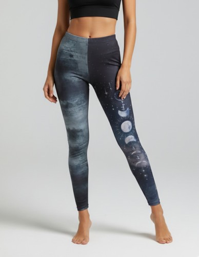 Gothic celestial moon star - l,