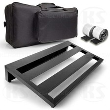 Large Size Guitar Effect Pedal Board Alloy Guitar Pedalboard with Bag 50x28x10cm