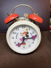 Vintage 1970’s Minnie Mouse Alarm Clock By Bradley Made In Germany