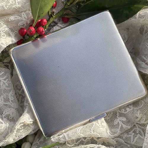 English silver cigarette - cigarette, case