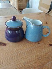 Denby Storm Milk Jug And Sugar