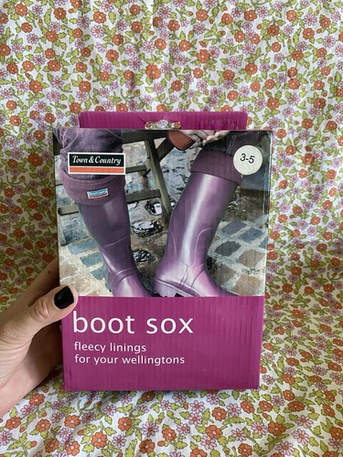 Town country boot sox fleece - country,