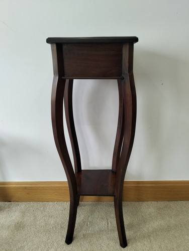 Antique mahogany plant stand - mahogany, /