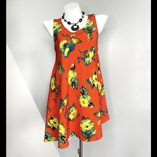 90s vintage orange - vintage, floral