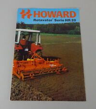 Prospectus/Brochure Howard Rotavator Series Hr 20 Stand 03/1982