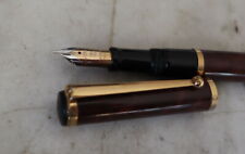 Penna Stilo Waterman Watermina Laccato Thuya - IN Oro 18 K - Elf Aquitaine