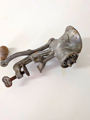 Vintage spong meat grinder - meat,