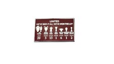 MANCHESTER UNITED CHAMPIONS WALL  PIN BADGE FREE UK 48HR POST