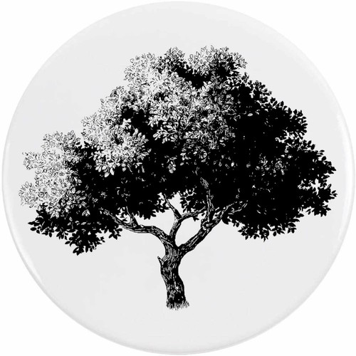 Vintage tree button pin - 'vintage,
