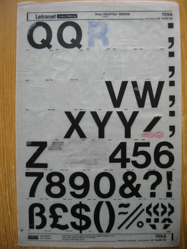 Letraset upper num - 1,