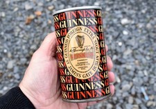 Vintage Guinness Old Dublin Irish Beer Label Advertising Tin Can Bar Pub Ireland