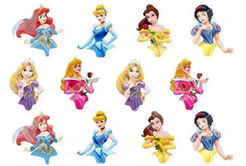 Half body princess theme - half,