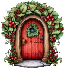 Christmas Vintage Door