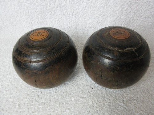 Vintage lawn bowls b c - vintage,