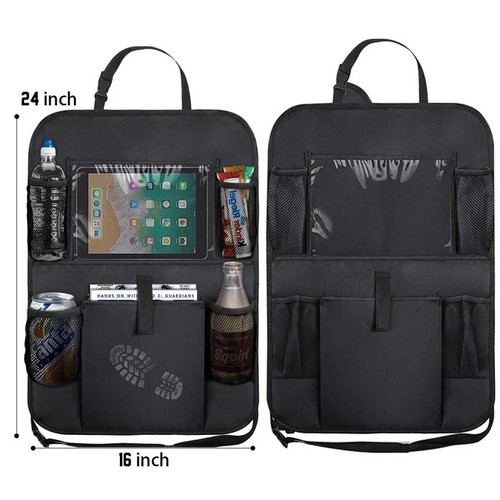 Car back seat organiser with - car,